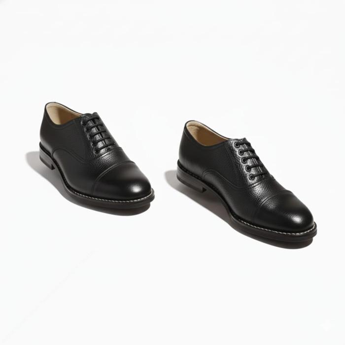 Imperial Classic Leather Oxford Shoes – Handcrafted Closed-Lace Dress Shoes with Leather Sole - Image 2
