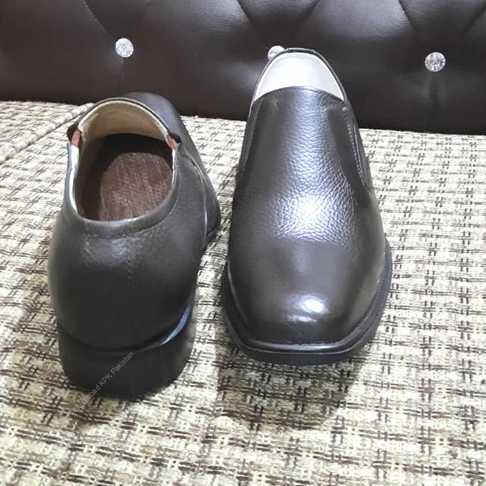 UrbanElegance Men’s Dark Brown Leather Slip-On Shoes | Premium Textured Dotted Leather Comfort Wear - Image 4