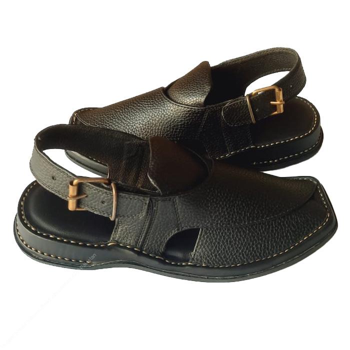 Smart Zalmi Kids Peshawari Chappal – Dotted Black Traditional Edition - Image 4