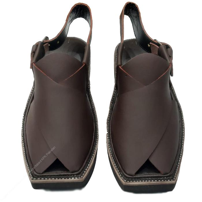 Premium Brown Leather Kaptaan Chappal – Handcrafted Comfort Edition - Image 2