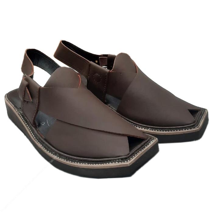 Premium Brown Leather Kaptaan Chappal – Handcrafted Comfort Edition - Image 3