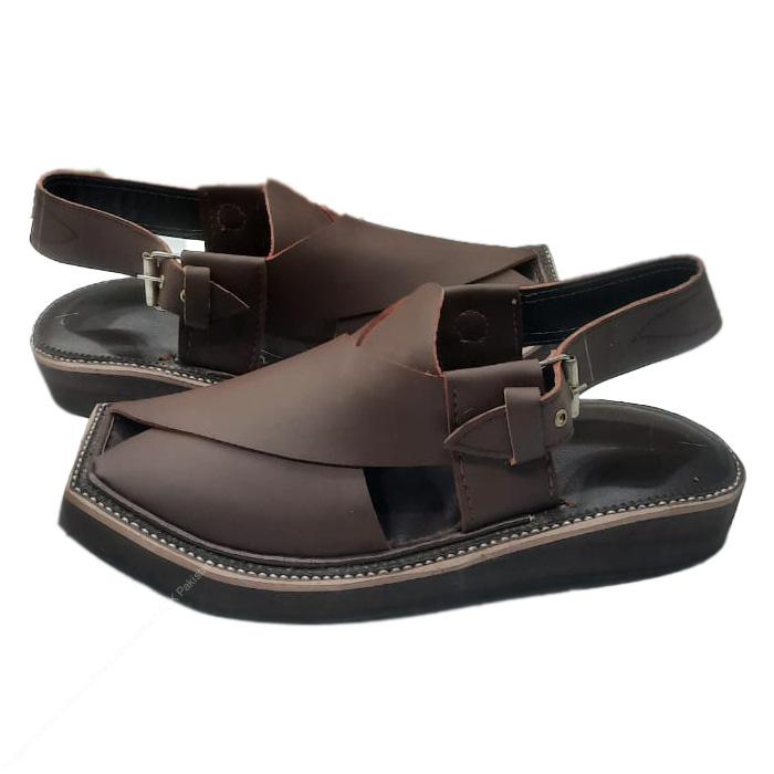 Premium Brown Leather Kaptaan Chappal – Handcrafted Comfort Edition - Image 4