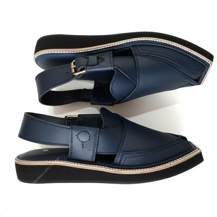 Completely Hand Stitched Iconic Black Kaptaan Chappal | Double Sole Leather - Image 3