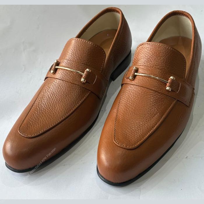Royal Tan Genuine Leather Loafers – Premium Formal Footwear with Flexible Rubber Sole - Image 4