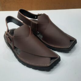 Premium Mate Brown Peshawari Chappal with Vibram Sole | MughalShoes.com