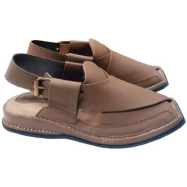 Handmade Traditional Brown Peshawar Zalmi Chappal