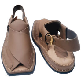 Handmade Traditional Brown Peshawar Zalmi Chappal