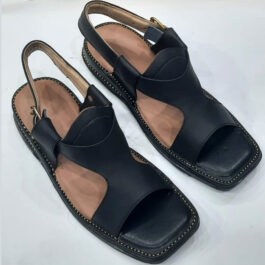 Zalmi Panjedar Half Chappal – Premium Pure Kuram Leather