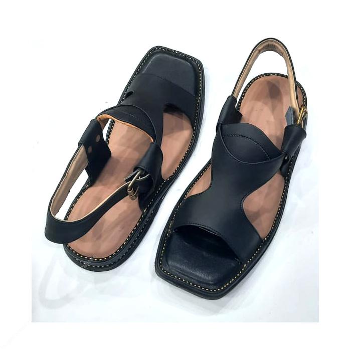 Zalmi Panjedar Half Chappal – Premium Pure Kuram Leather - Image 3
