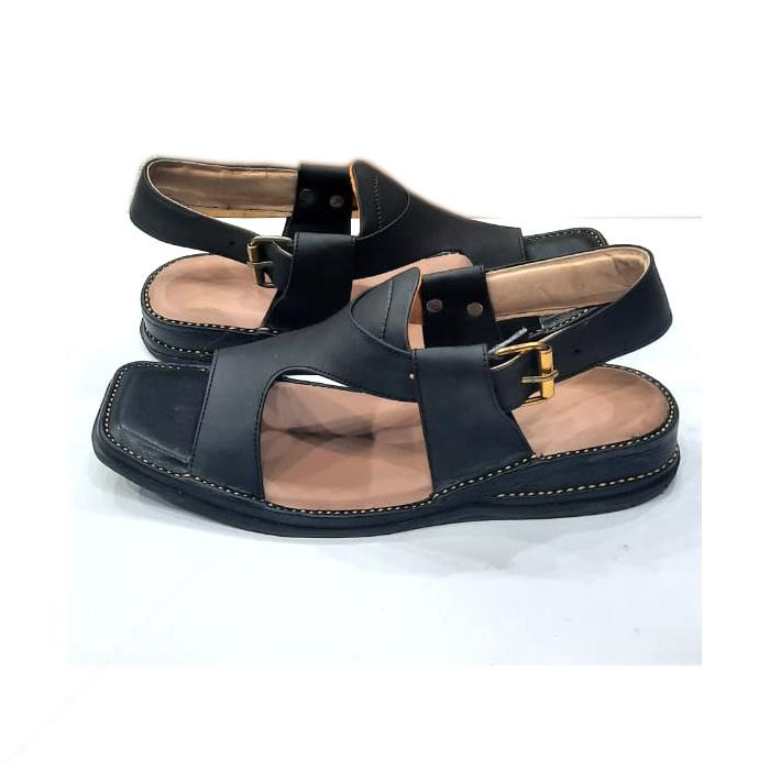 Zalmi Panjedar Half Chappal – Premium Pure Kuram Leather - Image 4